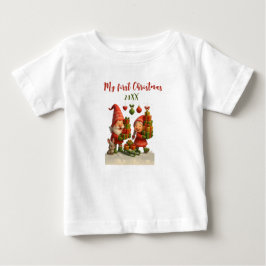 Baby’s First Christmas - Cute Holiday Gnomes T Shirt