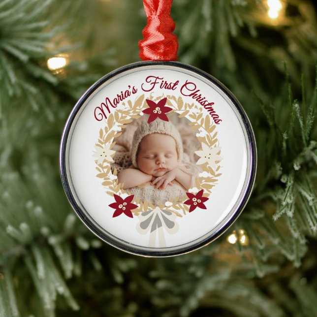 Baby’s First Christmas Gold Wreath  Julgransprydnad Metall (Träd)