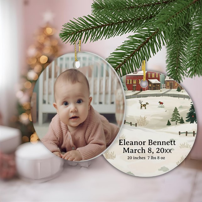 Baby’s First Christmas Ornament – Personalized (Skapare uppladdad)