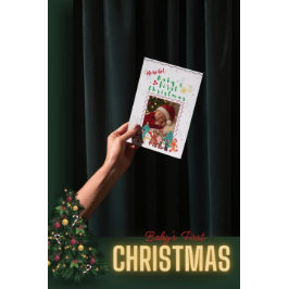 Baby’s First Christmas Personalized  Inbjudningar