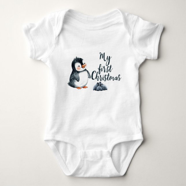 Baby’s First Christmas Shirt | Personalized T (Framsida)