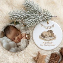 Baby’s First Christmas Western Photo