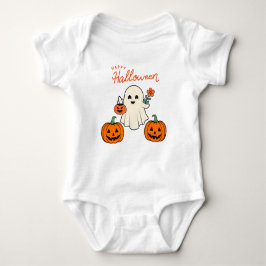 Baby:s First Halloween Ghost och Pumpkin T Shirt