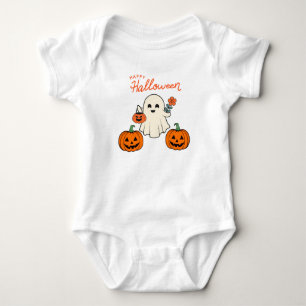 Baby:s First Halloween Ghost och Pumpkin T Shirt