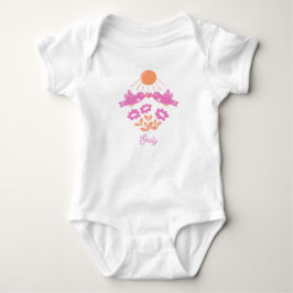 Baby’s First Spring Bodysuit – Pink Birds Daisy T Shirt