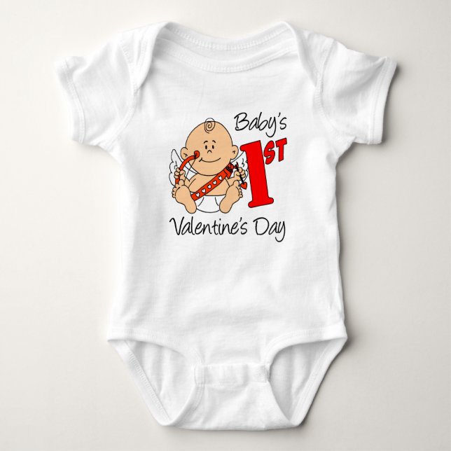 Baby:s första Alla hjärtans dag T Shirt (Framsida)