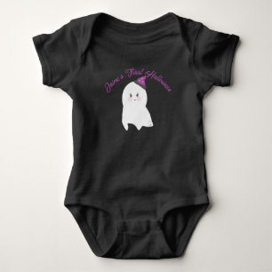 Baby:s första Halloween-häxa spöke baby bodysuit T Shirt