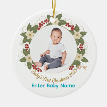 Baby:s första jul 2025: Ornament i fotopilen