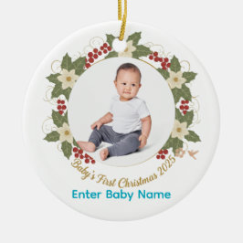 Baby:s första jul 2025: Ornament i fotopilen