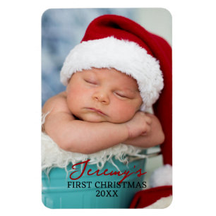 Baby:s första jul 4x6 Foto Kylskåp Magnet