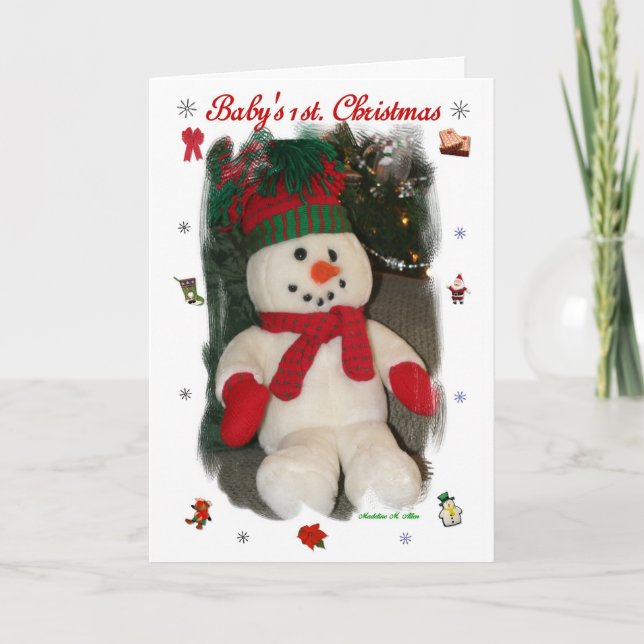 Baby:s första jul helgkort (Framsida)