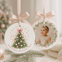 Baby:s första jul julgransprydnad keramik