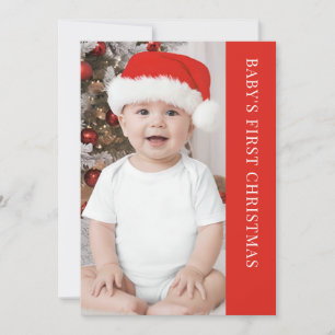 Baby:s första jul klassiska foto julkort