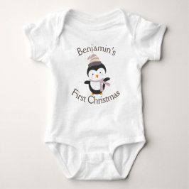 Baby:s första jul Söta vinterpingvin T Shirt