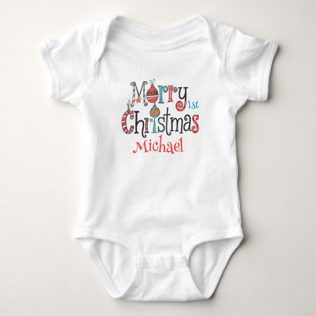 Baby:s första jul  t shirt (Framsida)