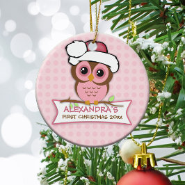 Baby:s första jul uggla ornament