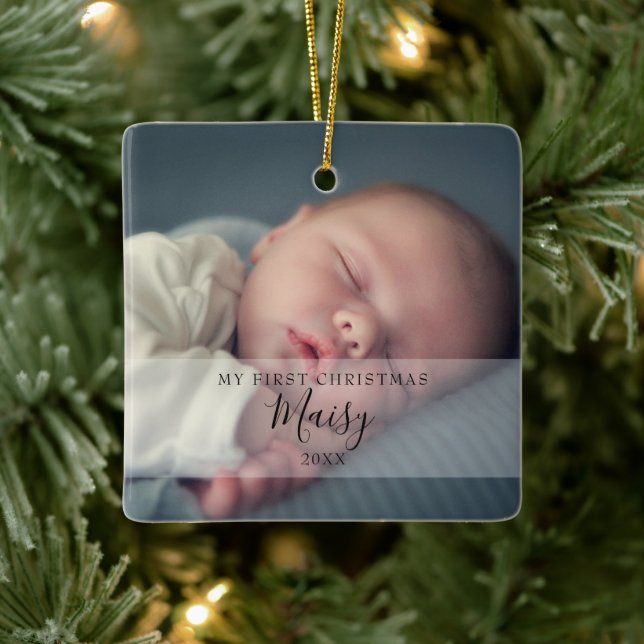 Baby:s första julbilder julgransprydnad keramik (Träd)