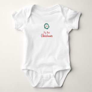 Baby:s första juldräkt Baby-baddräkt T Shirt