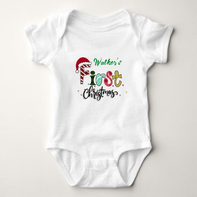 Baby:s första julklapp t shirt (Framsida)