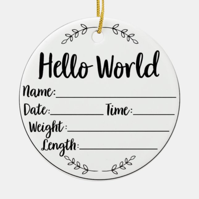 Baby:s första jultomte Ornament (Framsidan)