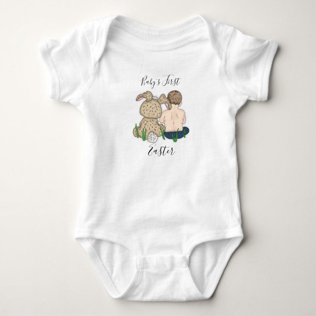 Baby:s första påsk Baby  T Shirt (Framsida)