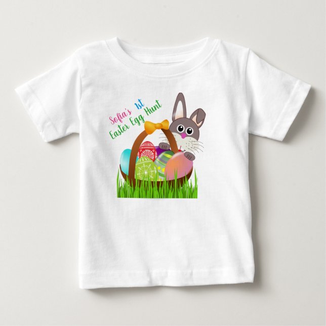 Baby:s första påskäggsjakt T-shirt (Framsida)