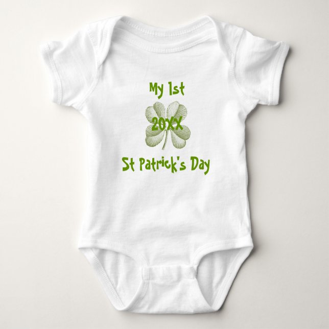 Baby:s första St patrick's day Onsie Tee (Framsida)