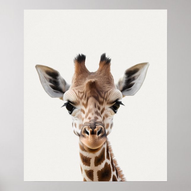 Baby Safari African Jungle Animals Giraffe Poster (Framsidan)