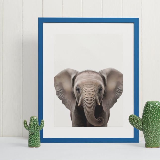 Baby Safari Afrikanska Djungeldjur Elefant Poster (Skapare uppladdad)