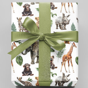 Baby Safari Animals Presentpapper