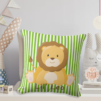 Baby Safari Lejon Monogram Kudde
