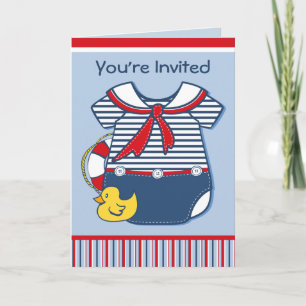 Baby Sailor Kostym A Inbjudan