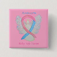Baby Säker Haven Awareness Angel Ribbon Pin