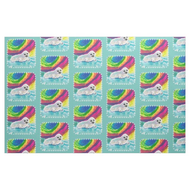 Baby Sälar konst av barn Tyg (Fat Quarter)