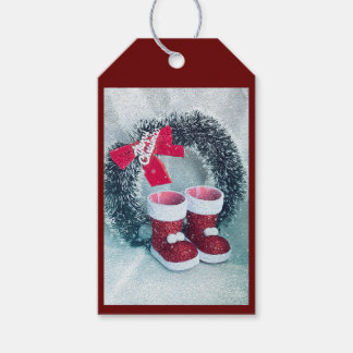 Baby Santa Boots Presentetikett