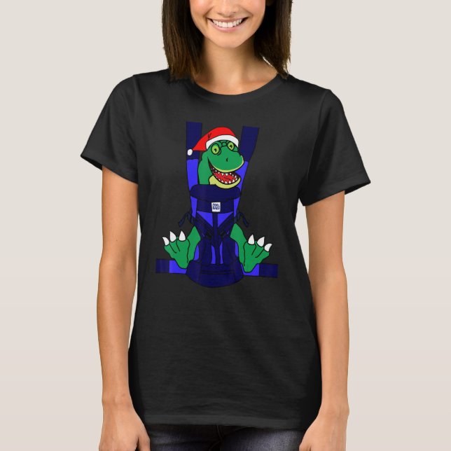 Baby Santa T Rex Funny Cute Dinosaur Boy Shirt (Framsida)