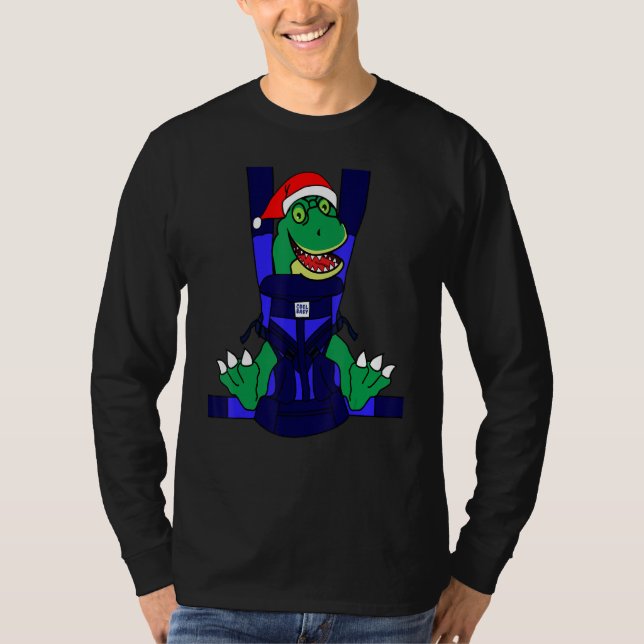 Baby Santa T Rex Funny Cute Dinosaur Boy T Shirt (Framsida)