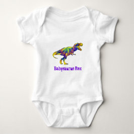 Baby saurus Rolig Springande T Rex Dinosaurie Kons Shirt