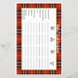 Baby Scattergories Little Lumberjack Baby Shower