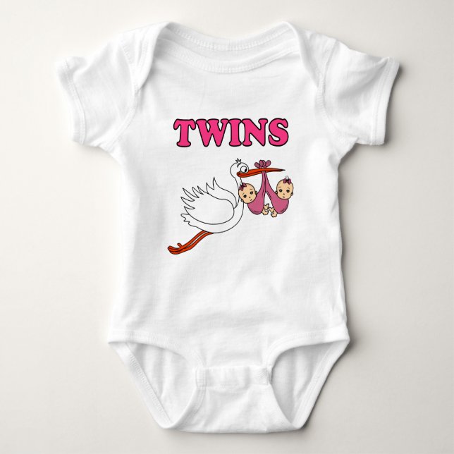 Baby Schwangerschaft Geburt Babies Storch T Shirt (Framsida)