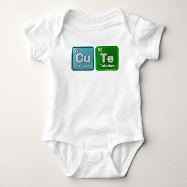 Baby Scientist Shirt Periodic Bord T (Framsida)