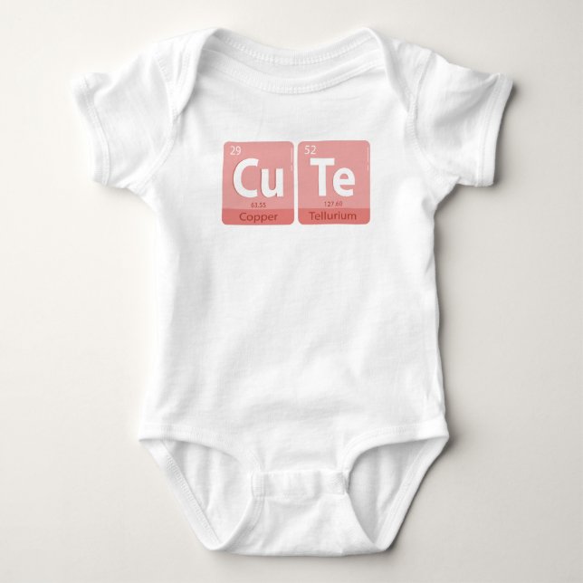 Baby Scientist Shirt Periodic Bord T (Framsida)
