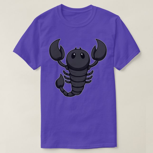 Baby Scorpion Cute och Cudous Poisonous Scary Anim T Shirt (Design framsida)