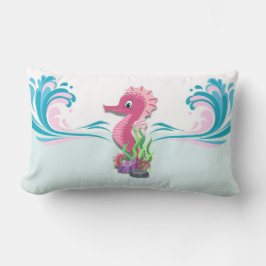 Baby Seahorse | Rosa Lumbar Pillow Lumbarkudde