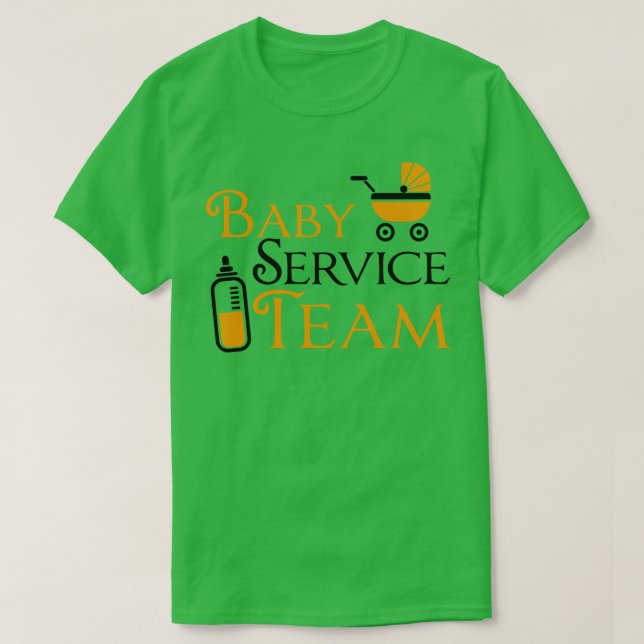Baby Service Team T Shirt (Design framsida)