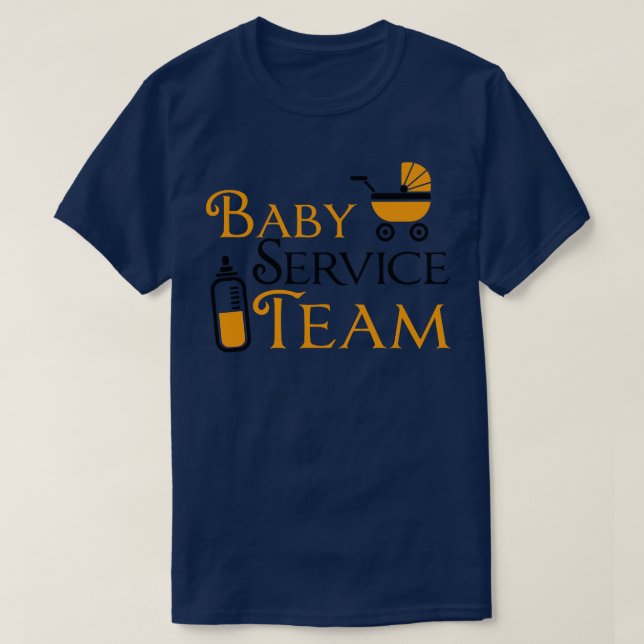 Baby Service Team T Shirt (Design framsida)