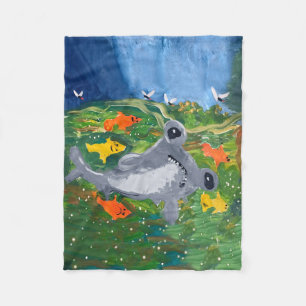 Baby Shark "Art by Kids" Fleecefilt