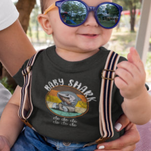 Baby Shark Cute Retro Vintage gör det T Shirt