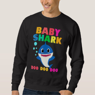 Baby Shark Doo Doo Baby Mamma pappa Kids Lång Ärmad Tröja
