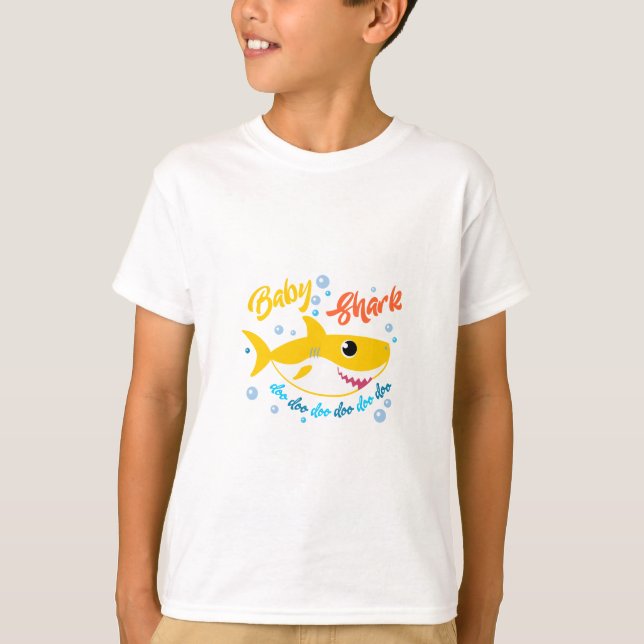 Baby Shark Doo Doo Doo Doo T Shirt (Framsida)